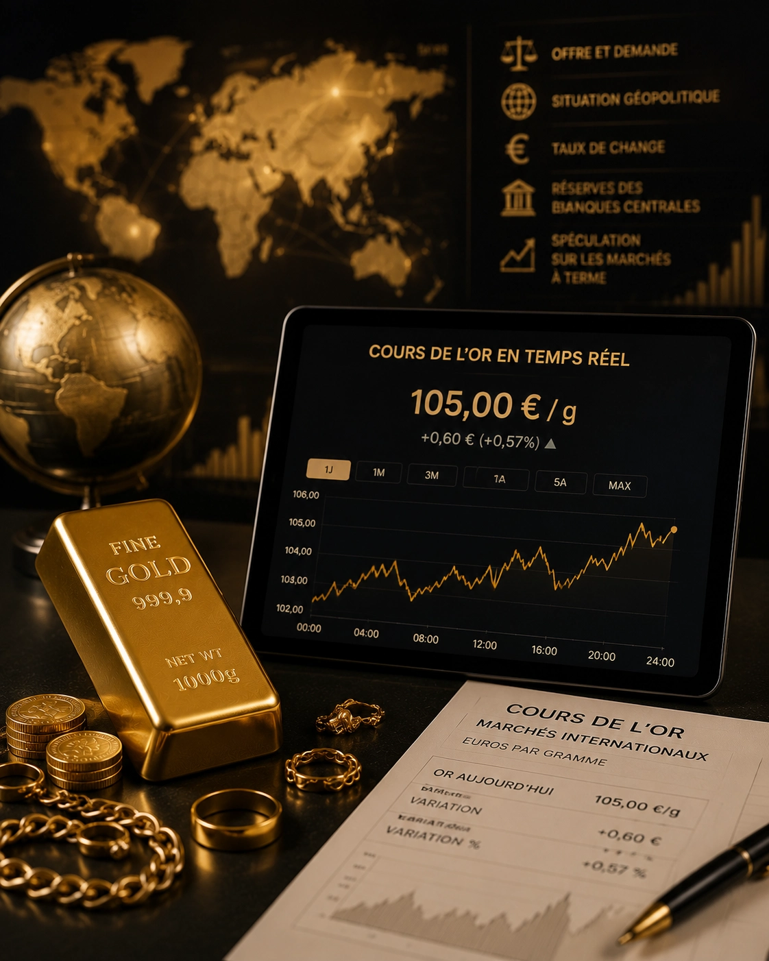 cours de l'or 2 Le cours de l'or : qu'est ce que c'est