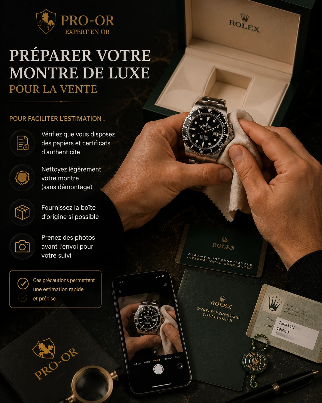 preparer montre pour la revente préparer sa montrer avant de la revendre chez pro-or